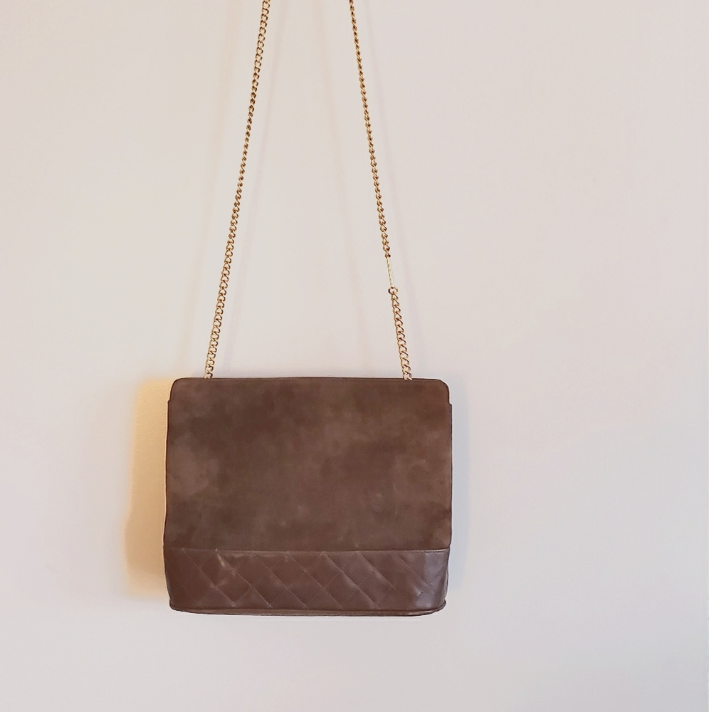 Salvatore Ferragamo suede and leather  cross body